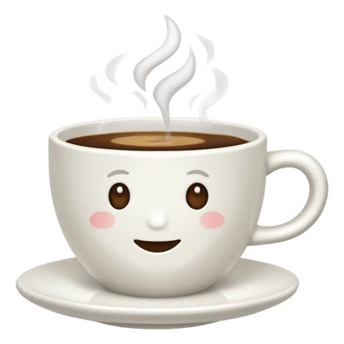 flat white coffee cup without face sticker