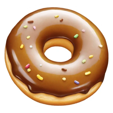 Glazed donut sticker
