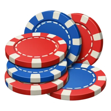 poker chips sticker
