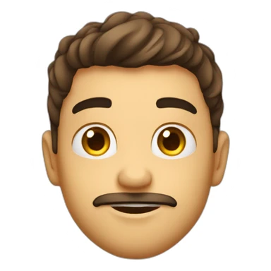 Sourcil en haut plus sourir sticker