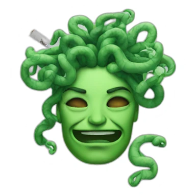 Medusa smoking equos sticker