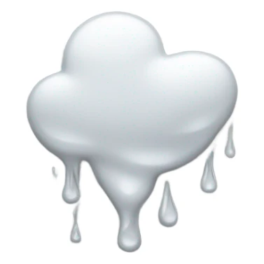 White sweat drops sticker