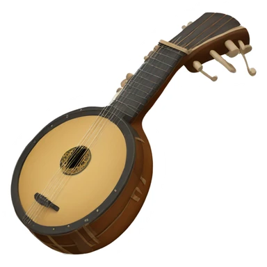 Zither banjo sticker