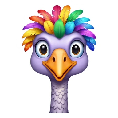 Gay ostrich sticker