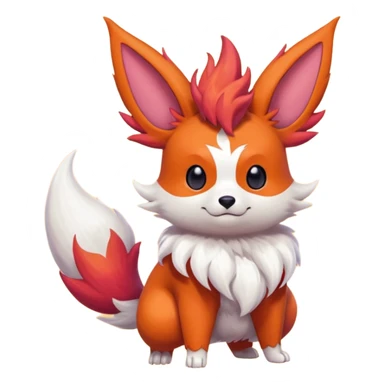 Teddiursa-Minccino-Flareon-Braixen-fusion  sticker