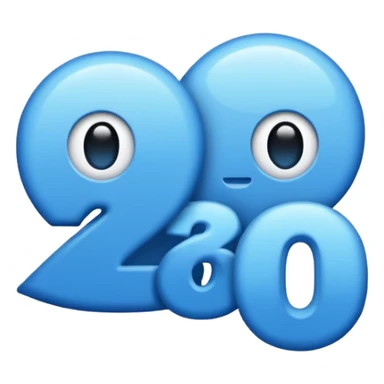 " 2026" text blue  sticker