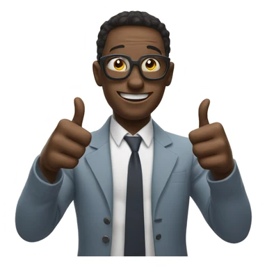 spider mangiving thumbs up not smile sticker