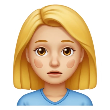 woman with acne face sticker