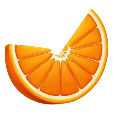 orange wedge sticker