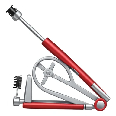 eyelash curler, open, minimal details sticker