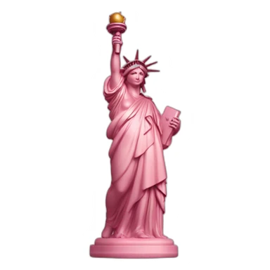 Statue liberté rose sticker