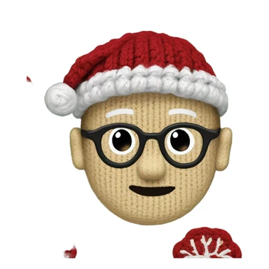  crochet christmas sweater sticker