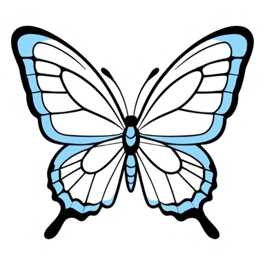 Happy sunshine butterfly  sticker