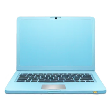 pastel blue laptop sticker