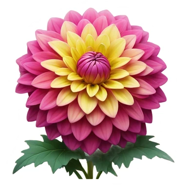 Dahlias plant  sticker