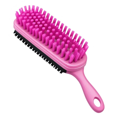hair brush pink sticker