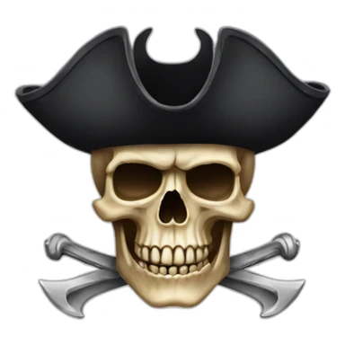 skull pirate sticker