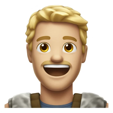 white skin man rejoices at the fire around sticker