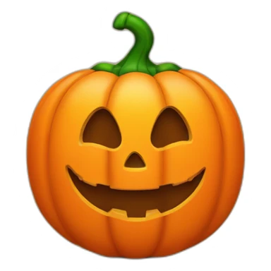 Orange Trick or treat bag with happy jack-o’-lantern face sticker
