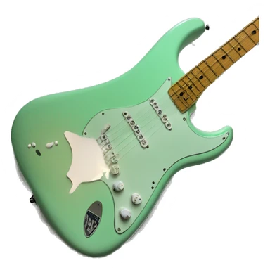 A single pickup surf green Tom delonge Stratocaster sticker