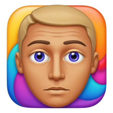 Man on trip like high on mushrooms or lsd sticker