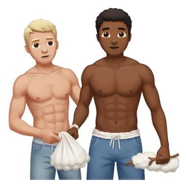 slave getting whipped by owner while picking cotton sticker