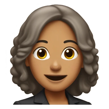 A emoji that looks like Kamala Harris  sticker