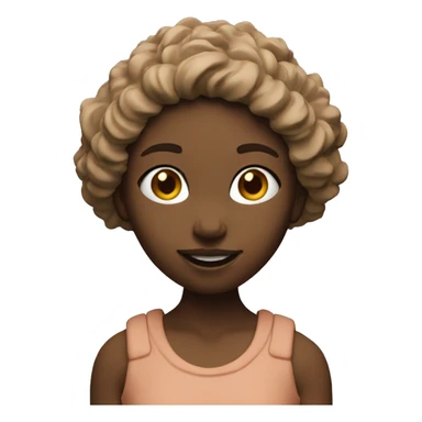 girl sculpts from clay sticker