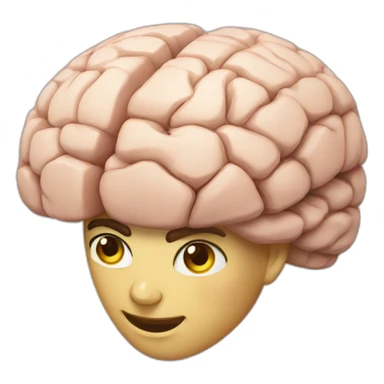 cerebro por mitad sticker