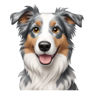 Blue merle border collie Welsh sheepdog mix sticker