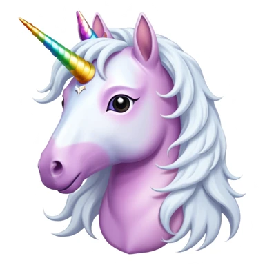 unicord with lomg hair sticker