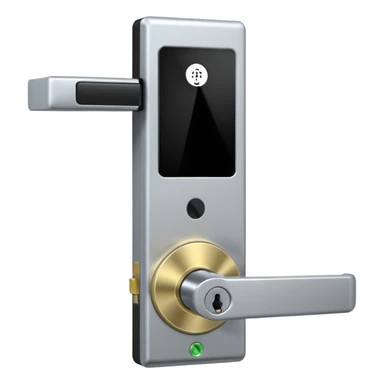 Electronic Door Lock System with card insert only screen no key hole sticker