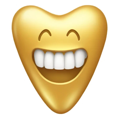 Golden smile tooth sticker