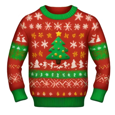 ugly christmas sweater sticker