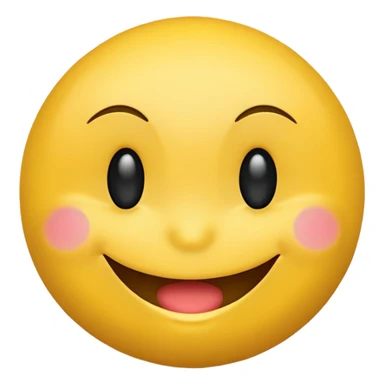 Smiley face emoji teasing sticker