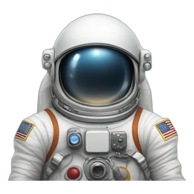 astronaut taking a video in rocket spacial sticker