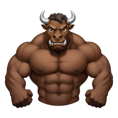 Toro que se vea agresivo a representar a una empresa que funde metales sticker