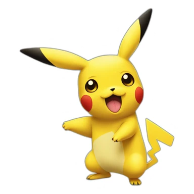 Pikachu picasso sticker