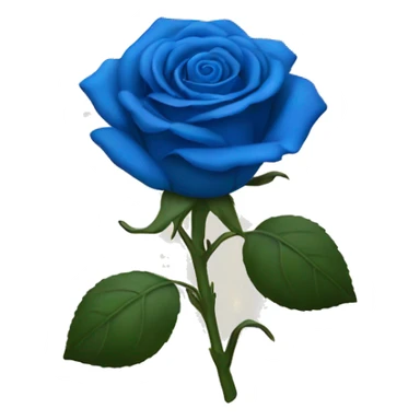 a blue rose sticker