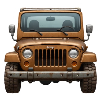 brown jeep front sticker