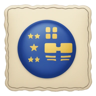 A Dutch passport  sticker