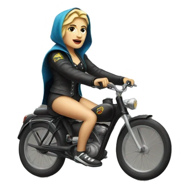 Madonna riding a bike sticker