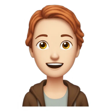 Emma Donoghue author open mouth emoji sticker