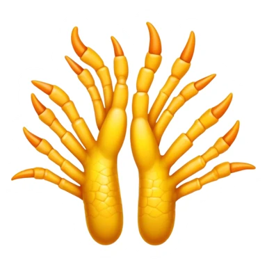 Chicken feet sticker