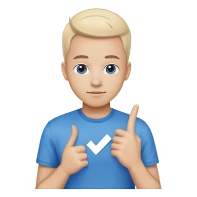 Tik Tok onay Tıkı Mavi Tık sticker