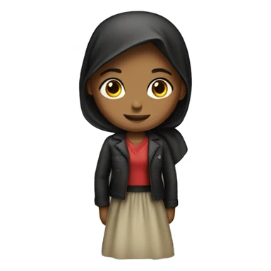 Girl standing with Palestine  sticker