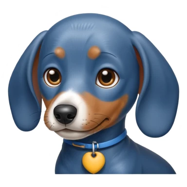 blue Dachshund sticker
