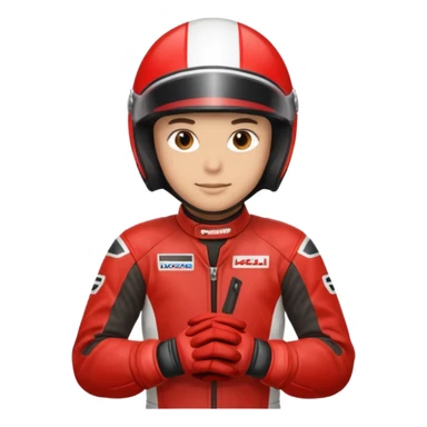 red-motorcycle-racer sticker