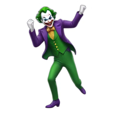 Joker dancing sticker