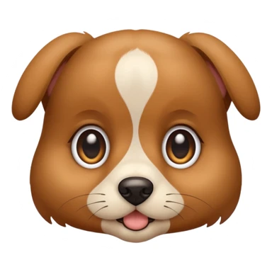 a puppy's face with bright eyes sticker